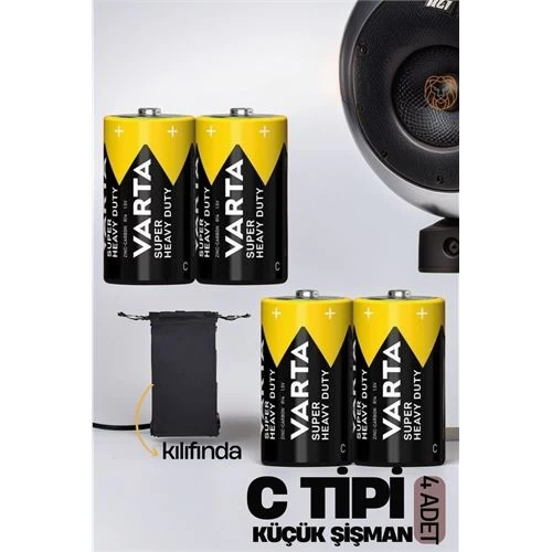 Transformacion C Tip Küçük Şişman 4 Lü Pil Seti Varta 719398