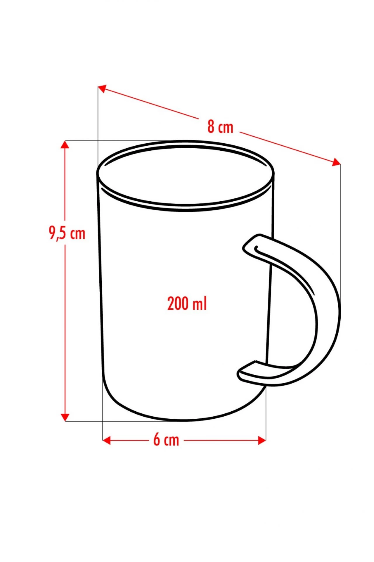 6'li Borosilikat Isıya Dayanıklı Termısıl Cam Kupa Bardak (6 X 200 Ml)