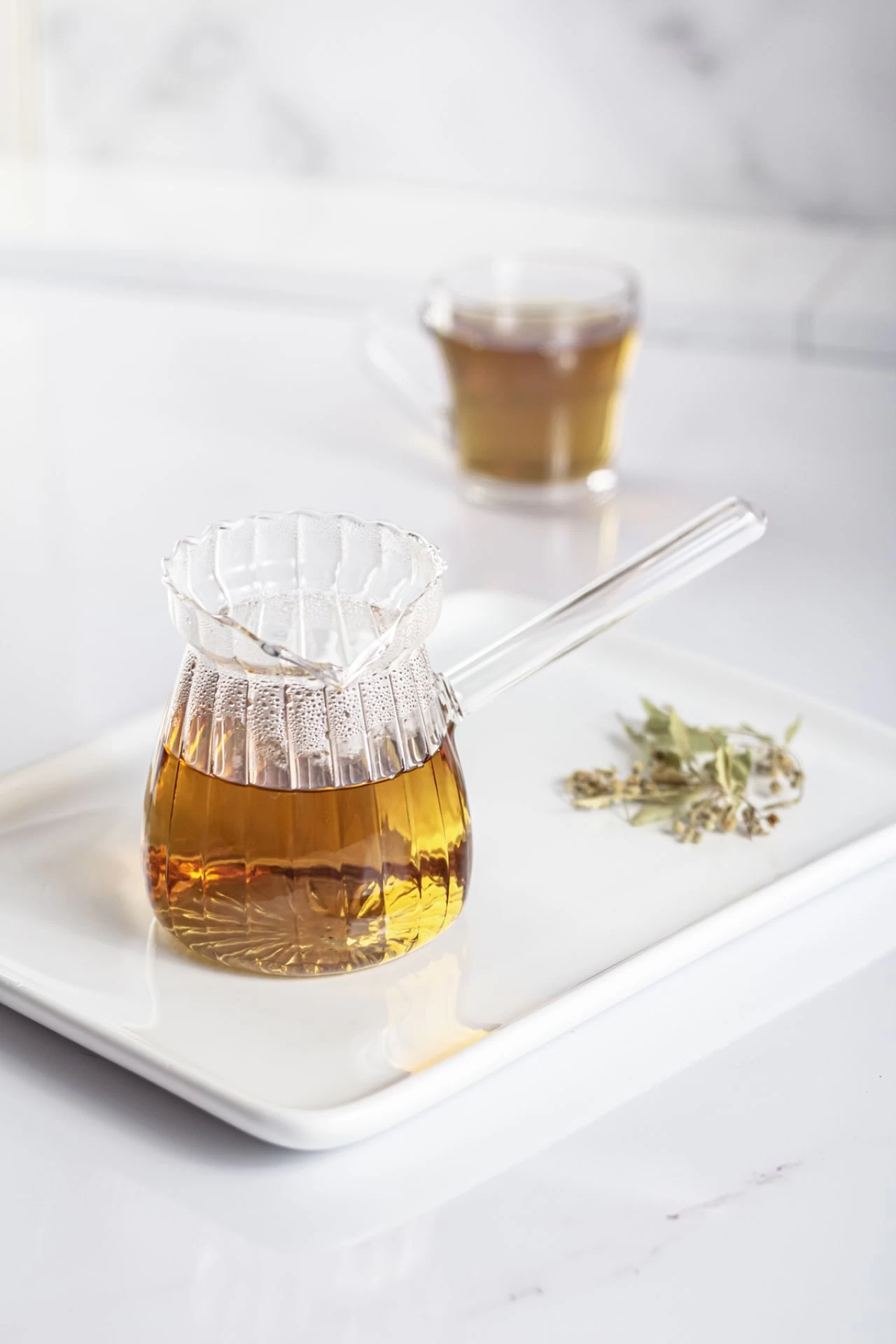 Isıya Dayanıklı Ocakta Kullanmaya Uygun Lüks Borosilikat cam cezve 400 Ml