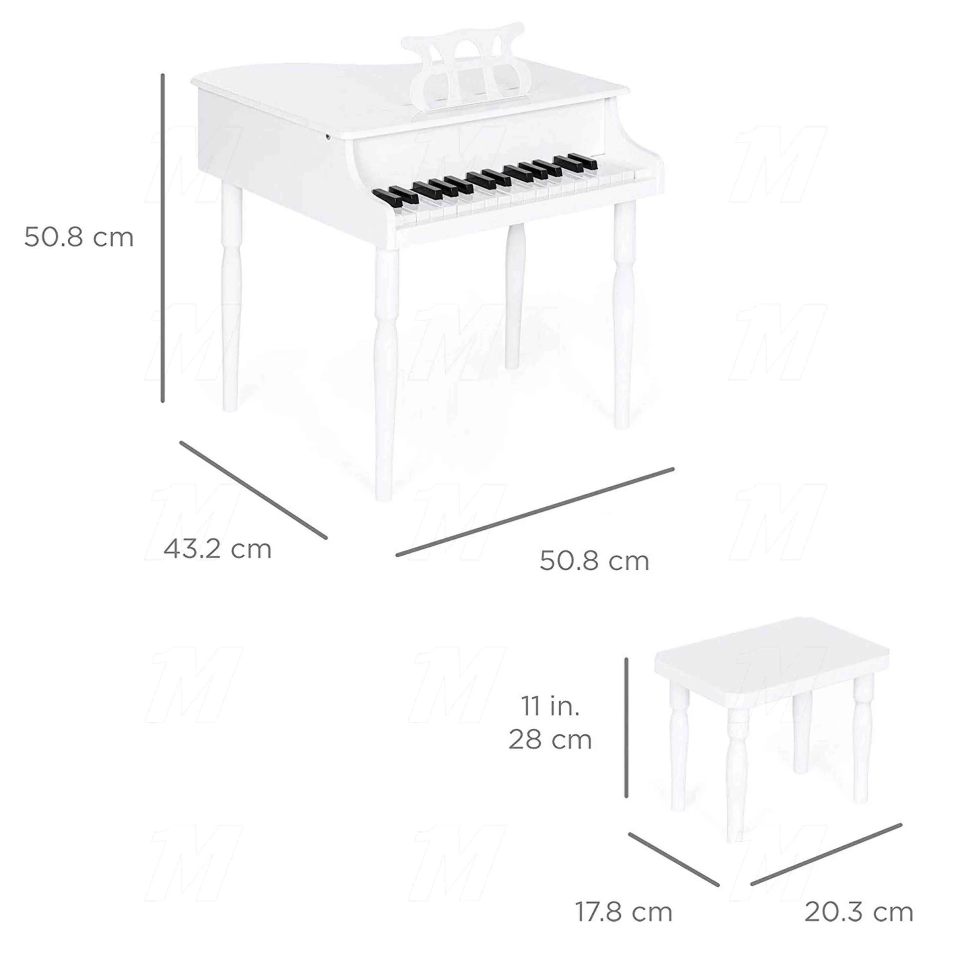 Çocuk Için Ahşap Piyano Bp30bk