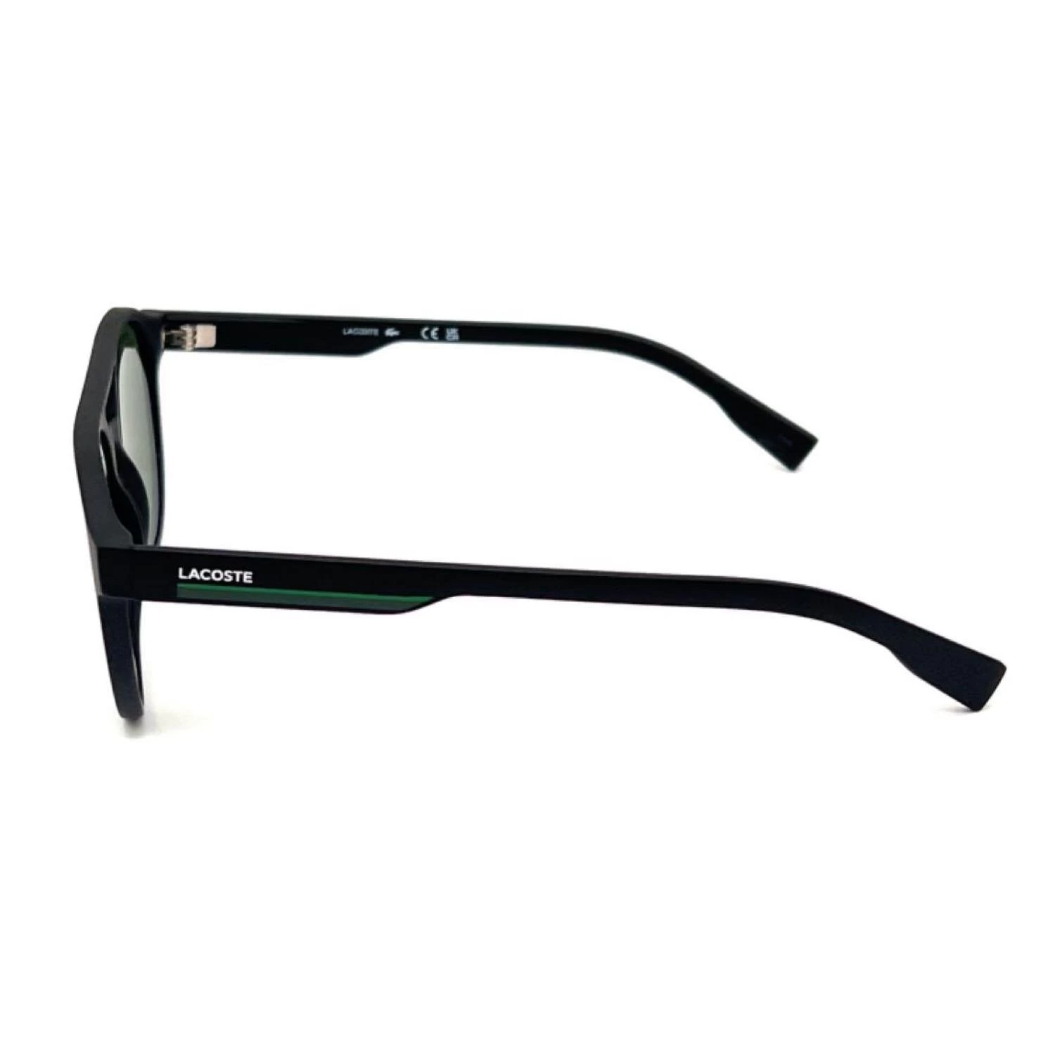 Lacoste L6008s 002 53 Erkek Oval Siyah Kemik Güneş Gözlüğü