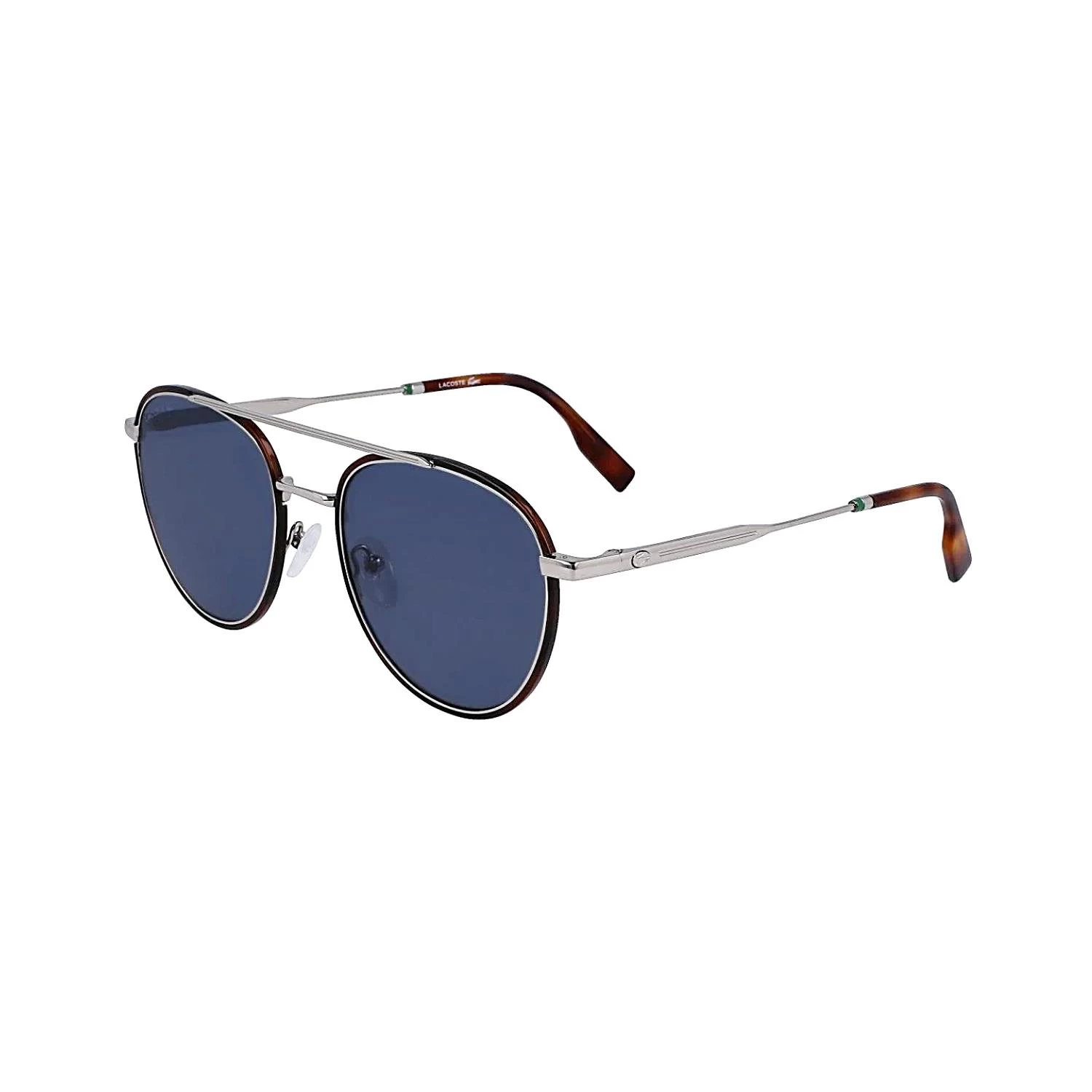 Lacoste L258s 045 53 Unisex Oval Gümüş Metal Güneş Gözlüğü