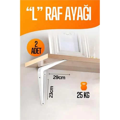 Modacar L Raf Altı Raf Ayağı 23x29 Cm 2 Adet