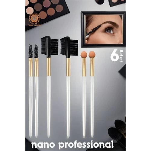 Modacar Nano Kaş Kirpik Makyaj Seti 6 Lı Absolute Professional