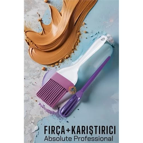 Modacar Silikon Saç Boya Fırçası Karıştırıcı Seti Absolute Professional
