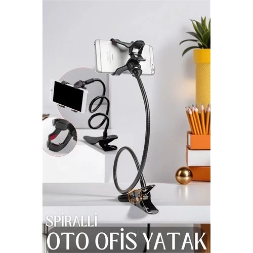 Modacar Telefon Tutucu 60 Cm Spralli 360 Derece Manganiello Design