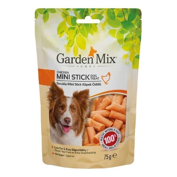 Garden Mix Tavuklu Mini Stick Köpek Ödül Maması 75 Gr