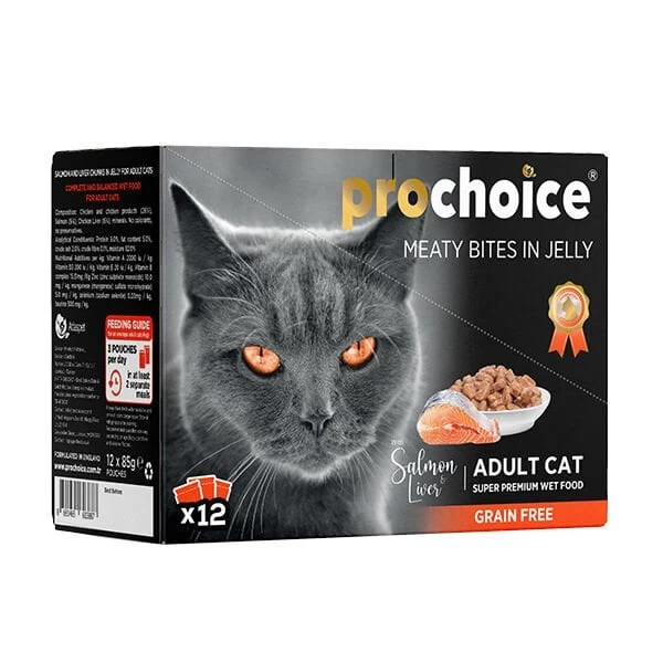 Pro Choice Somon Ve Cigerli Family Pack Konserve Kedi Maması 12 Adet 85 Gr