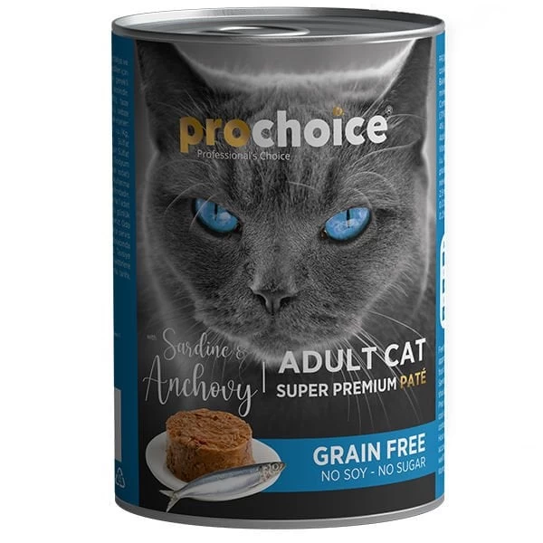 Pro Choice Adult Sardunya Ve Hamsili Yetişkin Konserve Kedi Maması 400 Gr