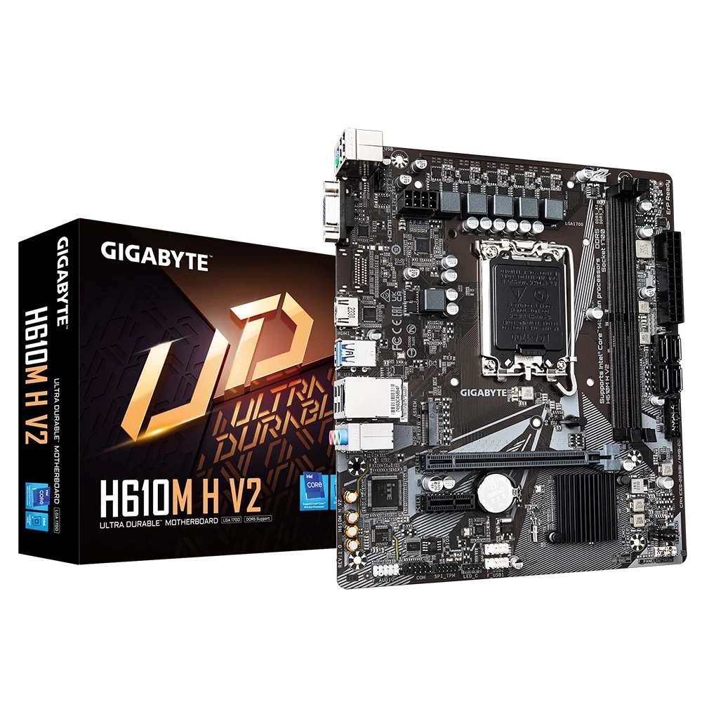 Gigabyte H610m H V2 Ddr5 5600mhz Hdmi Matx 1700p