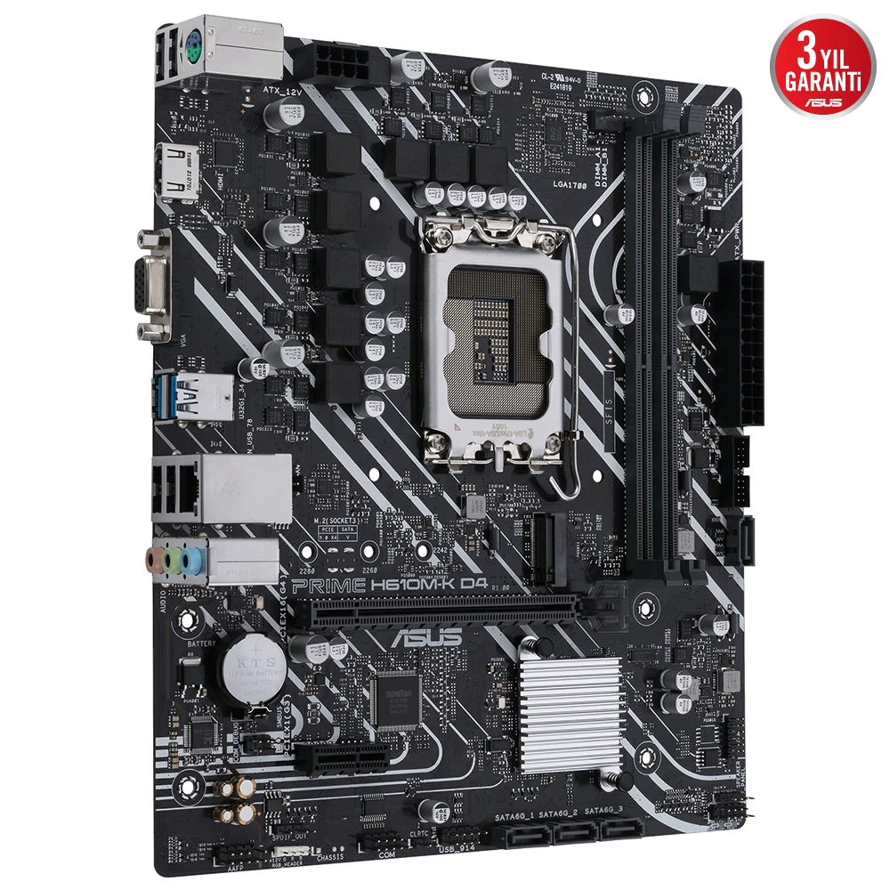 Asus Prime H610m-k D4 Argb Ddr4 3200mhz Matx