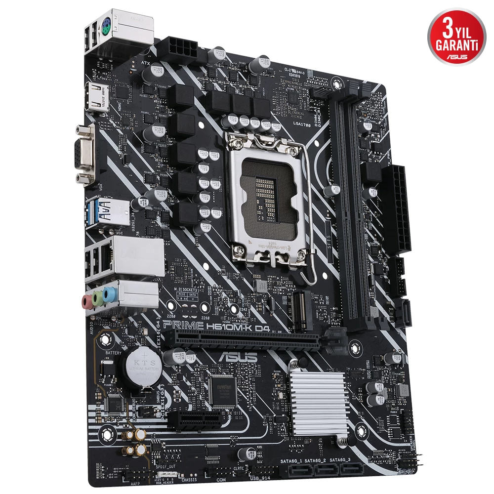 Asus Prime H610m-k D4 Argb Ddr4 3200mhz Matx