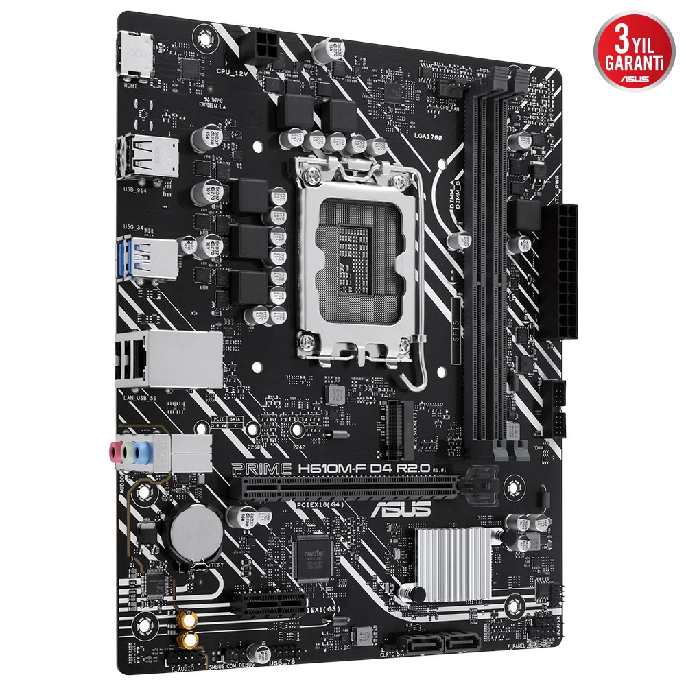 Asus Prime H610m-f D4 R2.0-csm Ddr4 3200mhz Matx