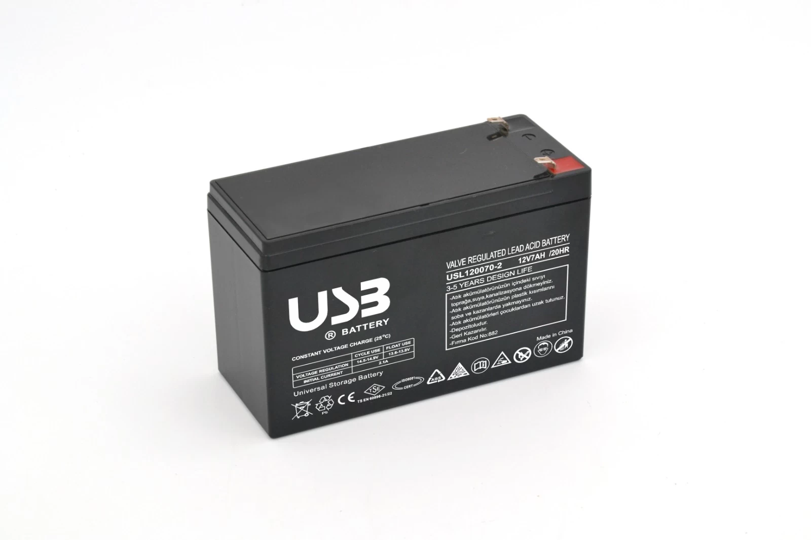 Tuncmatik Usb Black Battery 12v-7ah Ups Tipaku Tsk7032