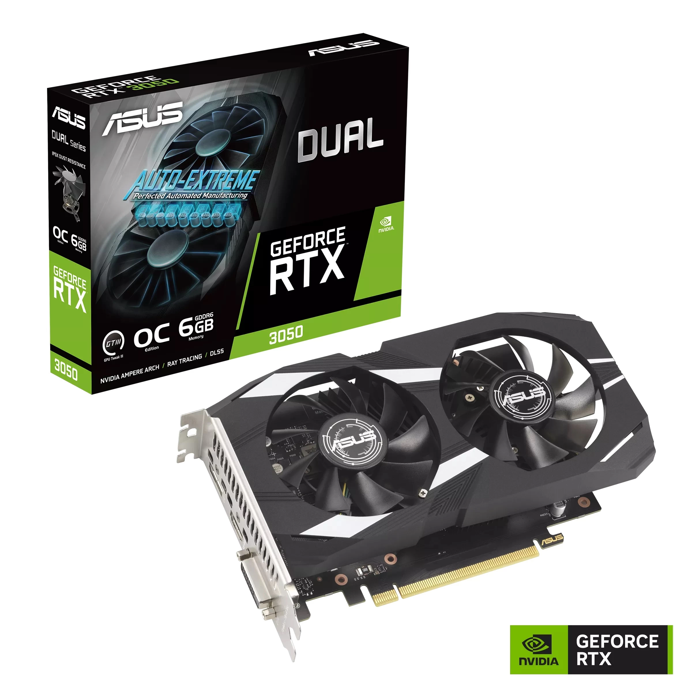 Asus Dual-rtx3050-o6g Gddr6 Dvi Hdmi Dp 96bİt