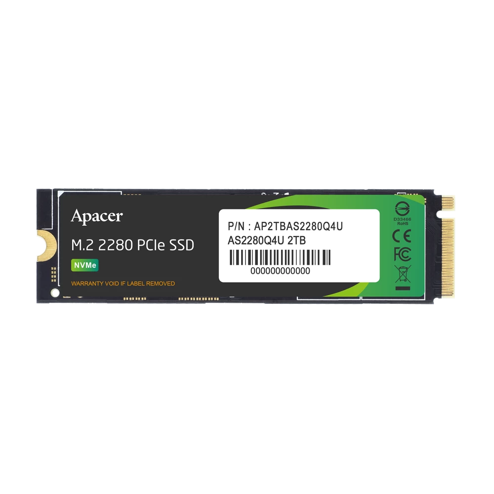 Apacer As2280q4u-1 2tb 7400-7000 Mb/s M.2 Pcie Gen4 Ssd (ap2tbas2280q4u-1)