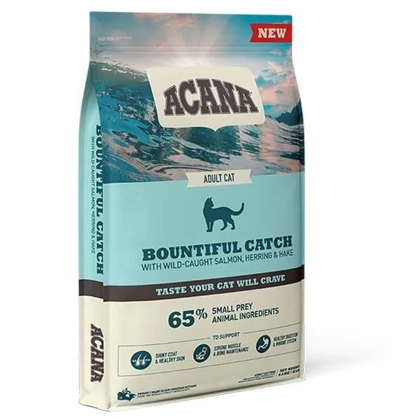 Acana Bountiful Catch Somonlu Ve Ringa Balıklı Yetişkin Kedi Maması 1.8 Kg