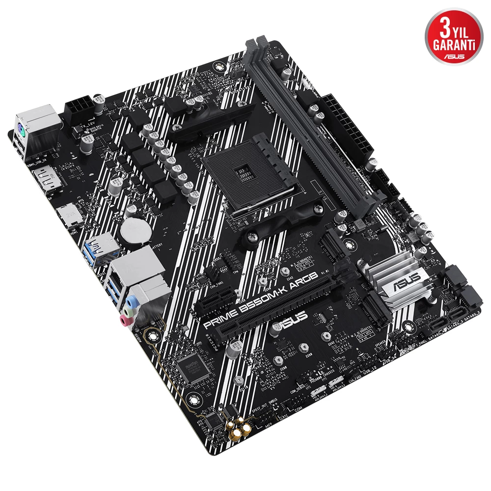 Asus Prime B550m-k Argb Ddr4 5100mhz Matx M.2 Amd Hdmi Dp Am4