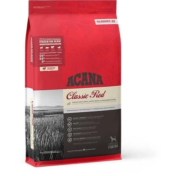 Acana Classics Red Düşük Tahıllı Etli Ve Sebzeli Yetişkin Köpek Maması 2 Kg