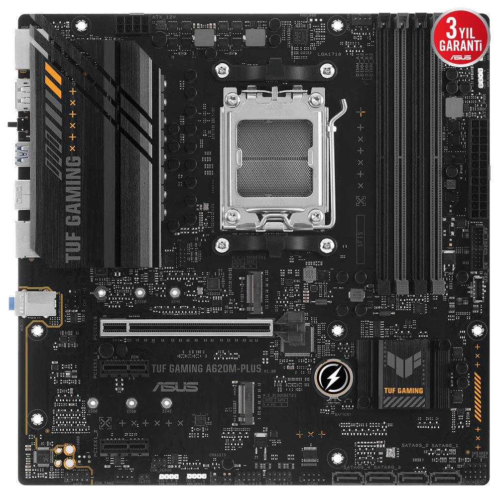 Asus Tuf Gaming A620m-plus Am5 Ddr5 6400mhz Dp Hdmi Am5