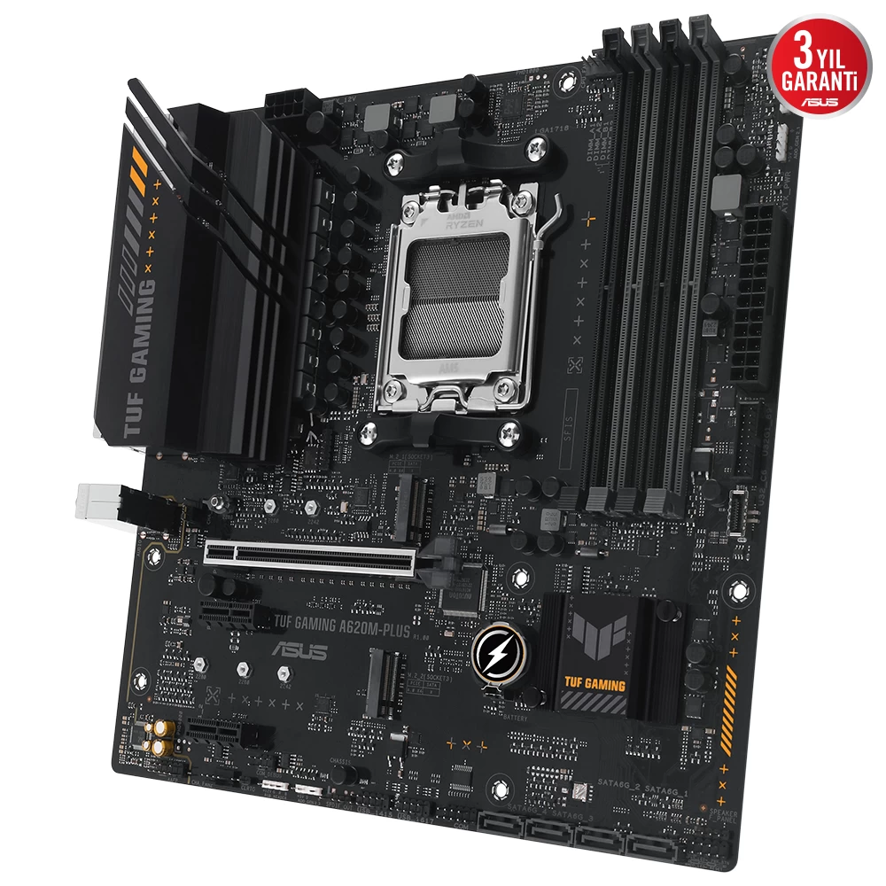 Asus Tuf Gaming A620m-plus Am5 Ddr5 6400mhz Dp Hdmi Am5