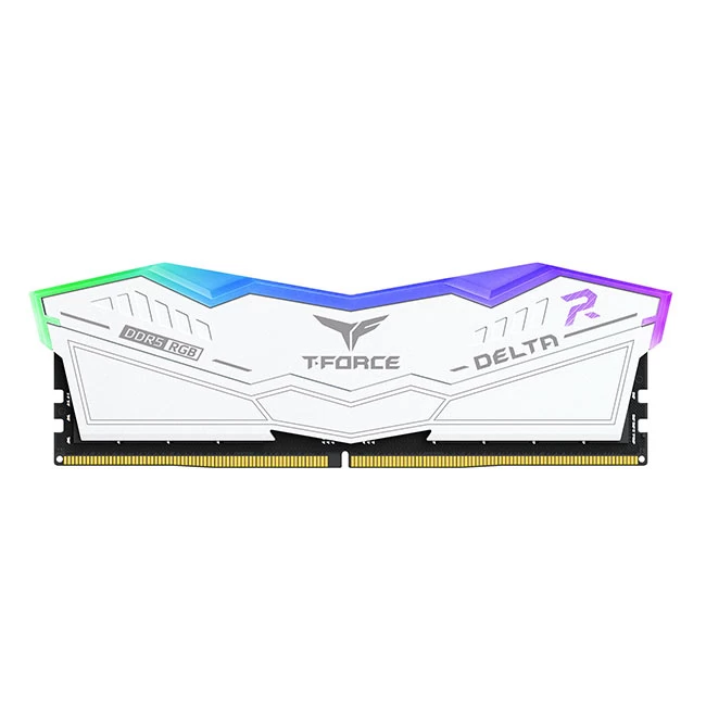 Team T-force Delta Rgb White 32gb(2x16gb) 7800mhz Ddr5 Cl38 Gaming Ram (ff4d532g7800hc38ddc01)