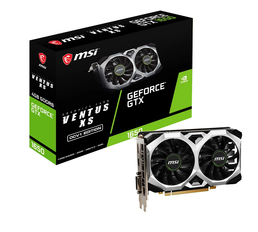 Msi Gtx 1650 D6 Ventus Xs Ocv1 4gb Dp Hdmi 128bit