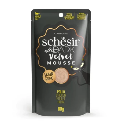 Schesir After Dark Velvet Mousse Tavuklu Yetişkin Kedi Yaş Maması 80 Gr