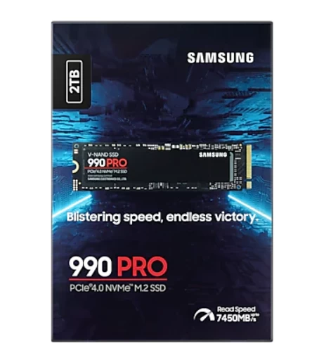 2tb Samsung 990 Pro 7450/6900mb/s M.2 Nvme Mz-v9p2t0bw