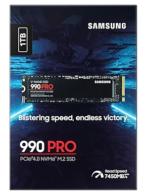 1tb Samsung 990 Pro 7450/6900mb/s M.2 Nvme Mz-v9p1t0bw