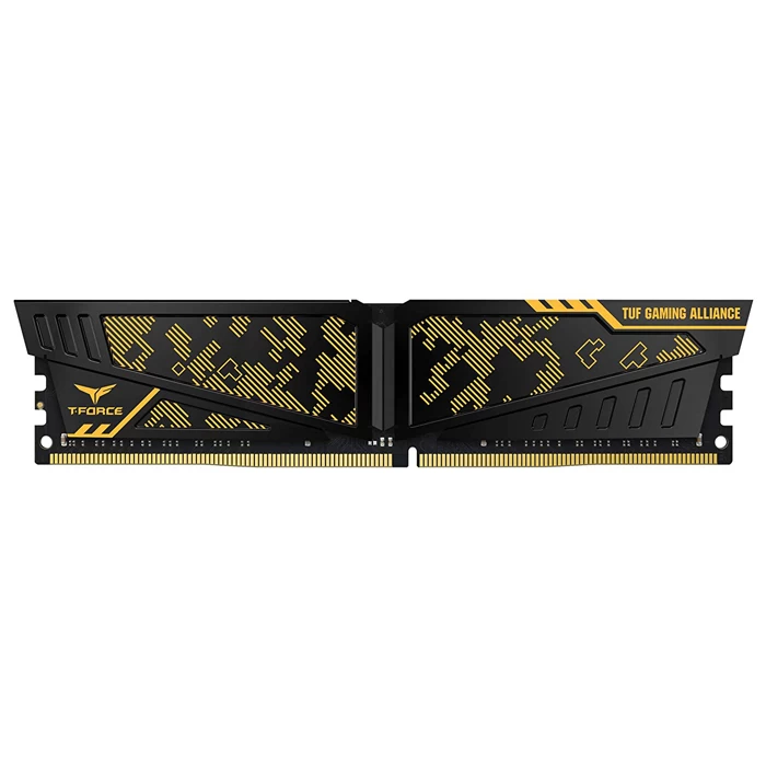 Team T-force Vulcan Tuf Gaming Alliance 8gb (1x8gb) 3600mhz Cl18 Ddr4 Gaming Ram (tltyd48g3600hc18j01)