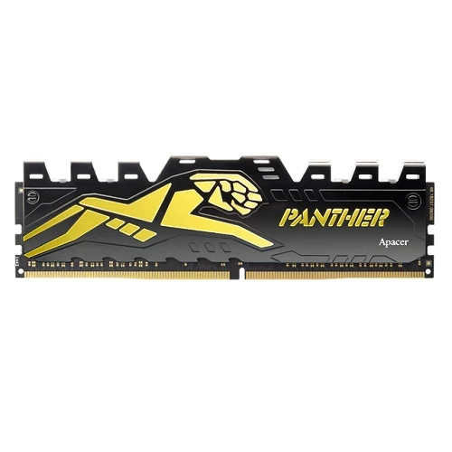 Apacer Panther Black-gold 32gb (2x16gb) 3200mhz Cl16 Ddr4 Gaming Ram (ah4u32g32c28y7gaa-2)