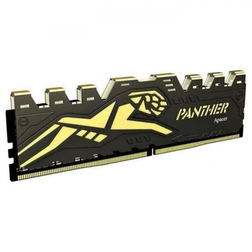 Apacer Panther Black-gold 16gb (1x16gb) 3200mhz Cl16 Ddr4 Gaming Ram (ah4u16g32c28y7gaa-1)