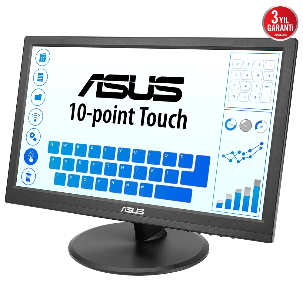 15.6 Asus Vt168hr Tn Hd 5ms 60hz Hdmi Vga Dokunmatİk