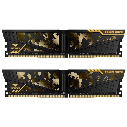 Team T-force Vulcan Tuf Gaming Alliance 16gb (2x8gb) 3200mhz Cl16 Ddr4 Gaming Ram (tltyd416g3200hc16fdc01)