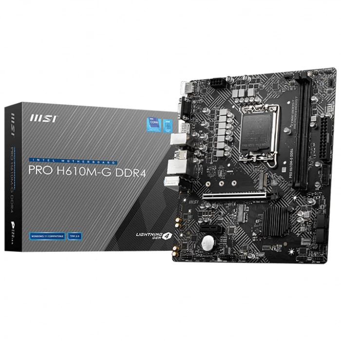 Msi Pro H610m-g Ddr4 3200mhz Matx 1700