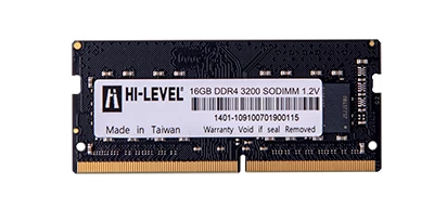 16gb Ddr4 3200mhz Sodimm 1.2v Hlv-sopc25600d4/16g Hi-level