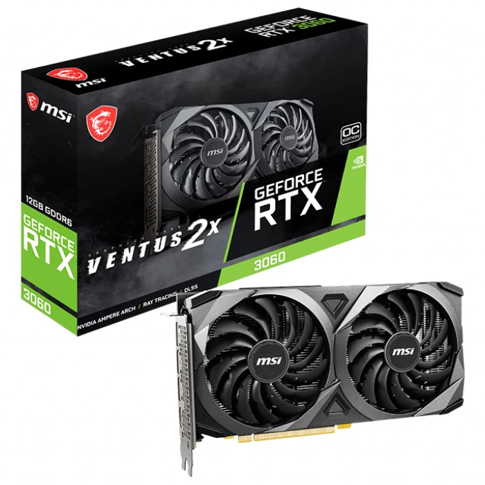 Msi Geforce Rtx 3060 Ventus 2x 12g Oc 12gb Hdmi Dp 192bİt