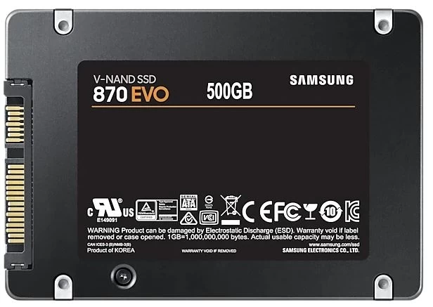 500gb Samsung 870 560/530mb/s Evo Mz-77e500bw Ssd