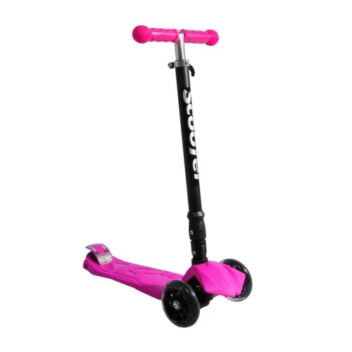 Xslide Işıklı Tekerlekli Scooter-pembe