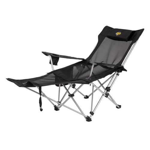 Funky Chairs Lazy 3 Plus Yatabilen Kamp Sandalyesi Siyah