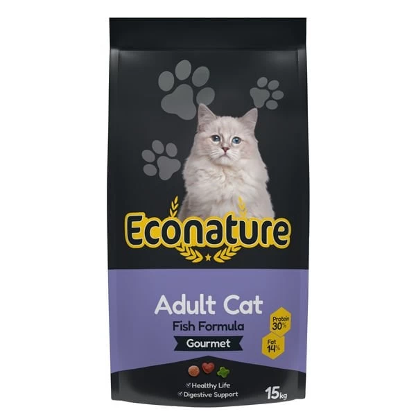 Econature Gurme Balıklı Yetişkin Kedi Maması 15 Kg