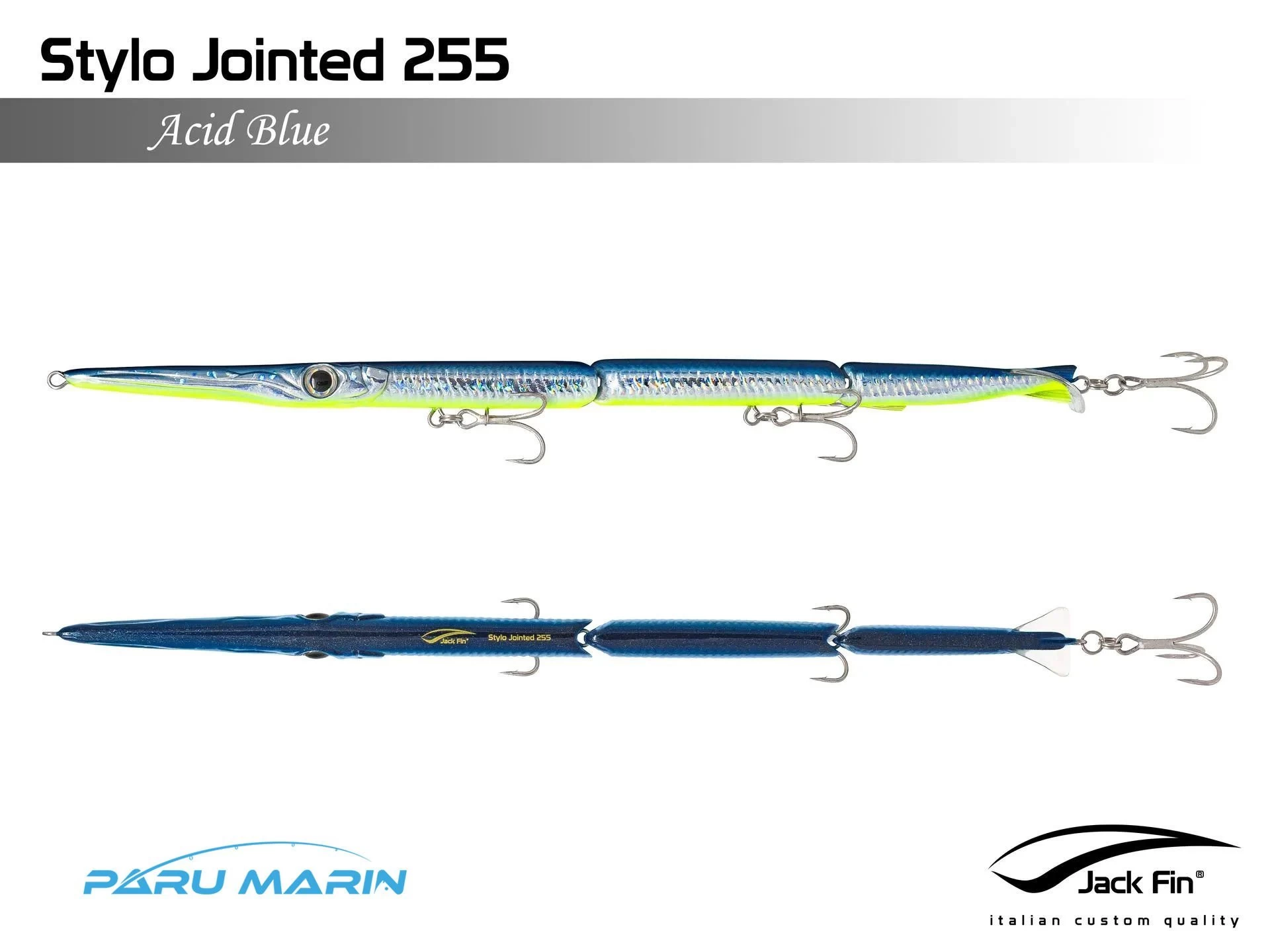 Jack Fin Stylo Jointed 255 Sahte Yem Acid Blue