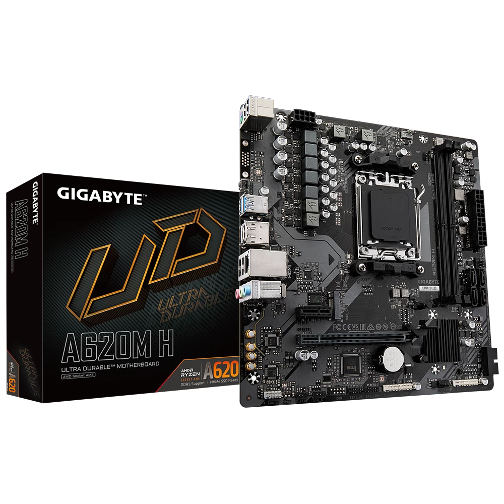 Gigabyte A620m H Ddr5 6400(oc) Hdmi Dp Matx Am5