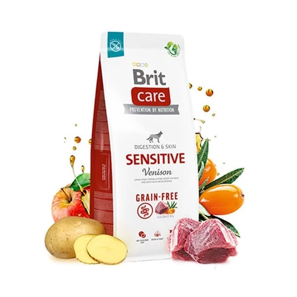 Brit Care Sensitive Tahılsız Geyik Etli Yetişkin Köpek Maması 3 Kg