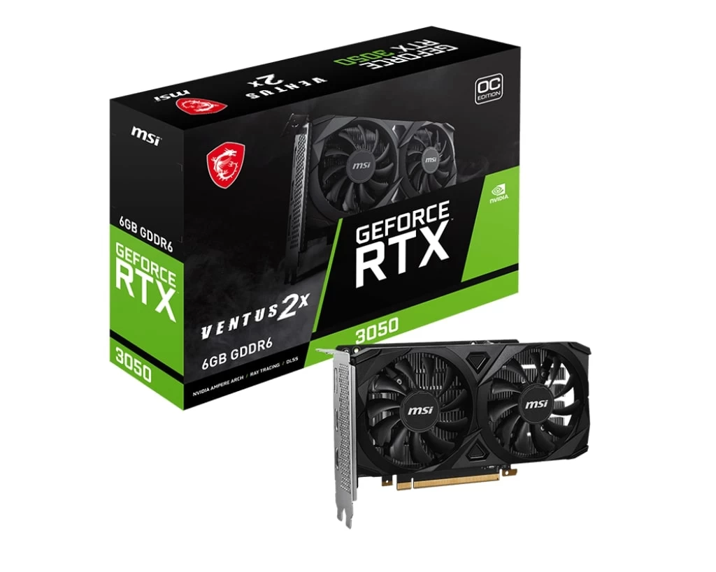 Msi Geforce Rtx 3050 Ventus 2x 6g Oc 6gb Gddr6 96b