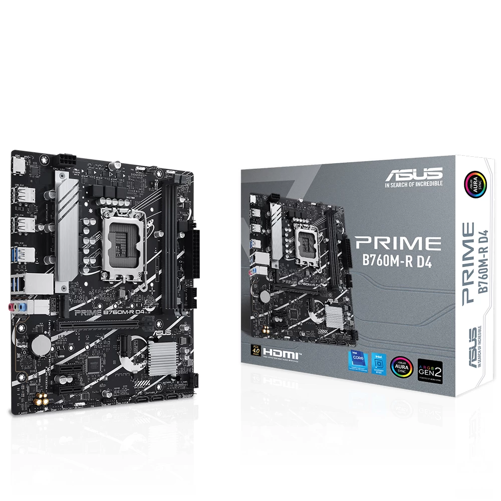 Asus Prime B760m-r D4 Intel B760 Soket 1700 Ddr4