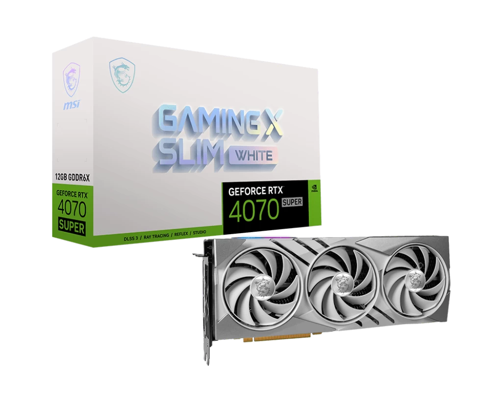 Msi Geforce Rtx 4070 Super 12g Gaming X Slim White