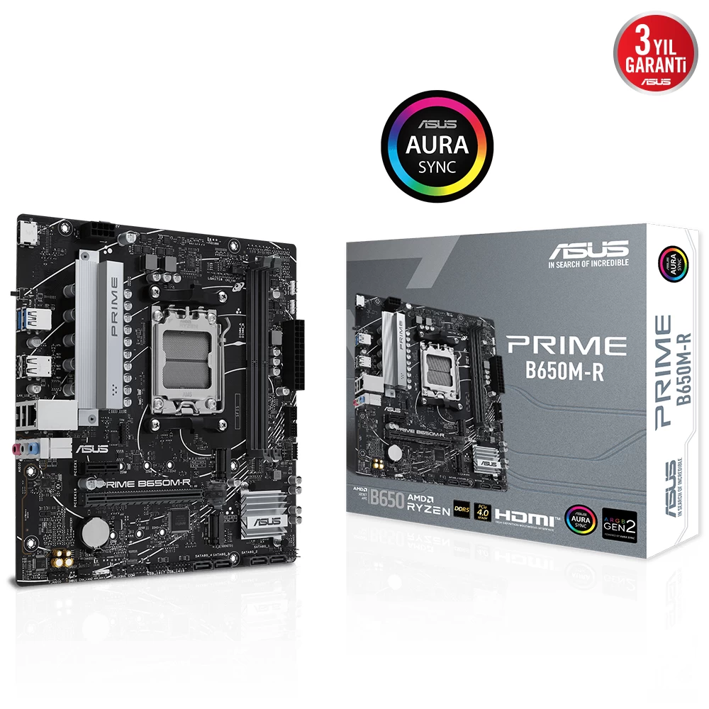 Asus Prime B650m-r Amd Ddr5 7200+(oc) Hdmi M.2 Am5