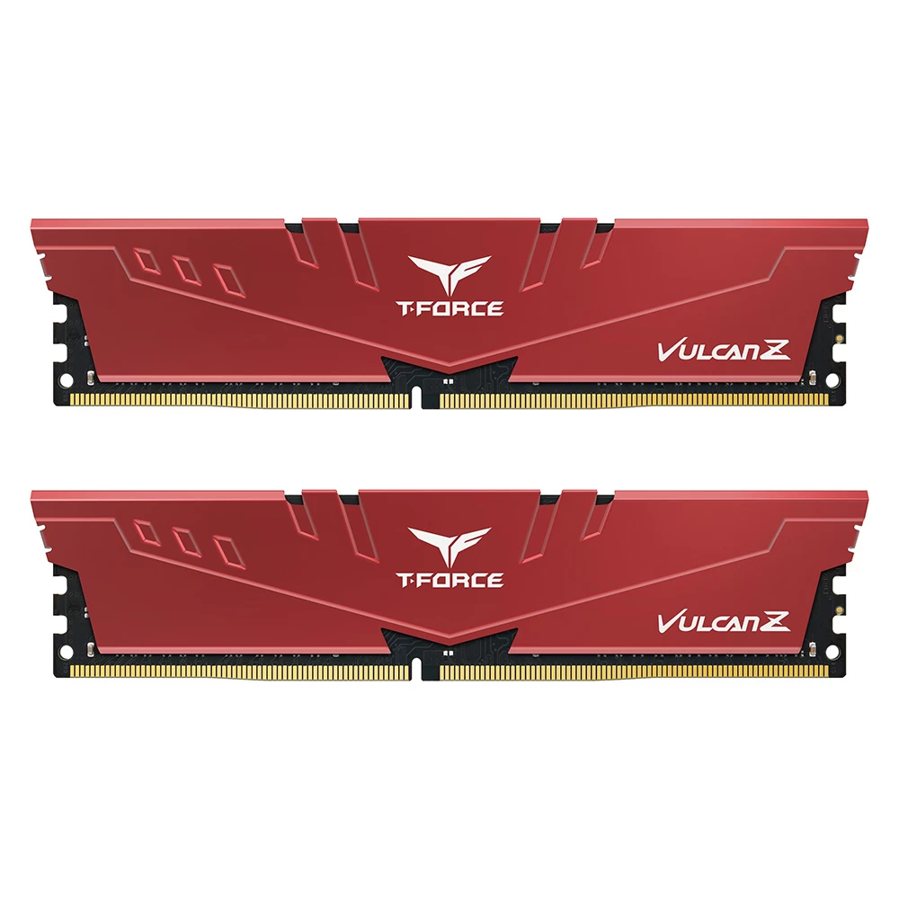 Team T-force Vulcan Z Red 16gb(2x8gb) 3200mhz Cl16 Ddr4 Gaming Ram (tlzrd416g3200hc16fdc01)